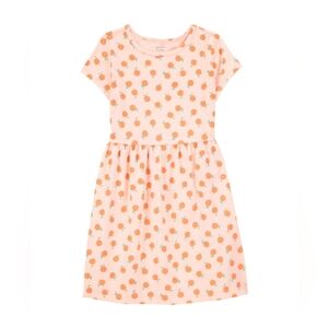 Carter's Peach and Green Floral Dress